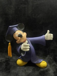 Disney Mickey Mouse Graduation Figure, Purple Picture Frame Holder, Vintage - Picture 1 of 5