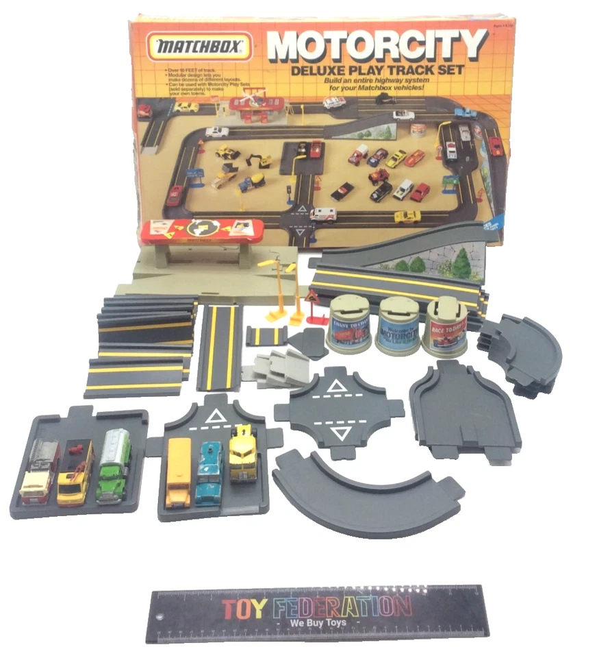 1987 Matchbox MOTORCITY Deluxe Play Track Set -AS-IS- - Image 1 of 4