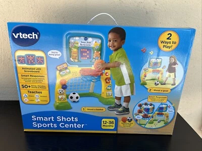 VTECH Tiros Inteligentes Centro Deportivo Divertido Niños Juguete Baloncesto Fútbol Aprender Música Foto 1 de 4