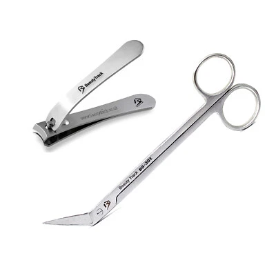 BEAUTYTRACK Forbici per unghie punta Kelly - Clippers manico extra lungo portata pedicure chiropodia UK