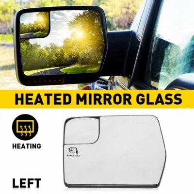 Compatível com FORD F150 F-150 2004-2014 LH Driver Side Mirror Glass Spotter com aquecido - Imagem 1 de 4