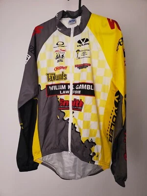 CHAQUETA DE CICLISMO VOLER RAGLAN PARA HOMBRE M CICLO PATH CARRERAS HECHA EN EE. UU.  Foto 1 de 4