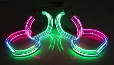 Dream color halo ring for BMW E82 E87 E88 E81 Flow RGB LED DTM dynamic Turn DRL - Image 1 of 4