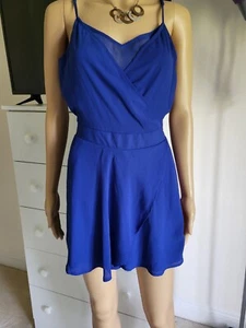 Express  Royal Blue Romper Size 8 - Picture 1 of 16
