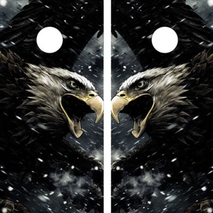 WATERPROOF & FADEPROOF Cornhole Board Wraps  /  Soaring Eagle - Picture 1 of 3