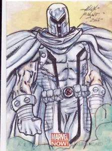 2013 tarjeta coleccionable Marvel Now (no cómic) boceto Magno Magneto - Imagen 1 de 1