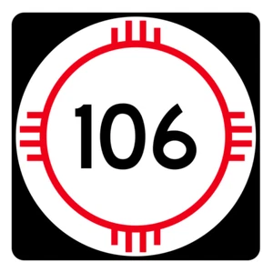 New Mexico State Road 106 Sticker R4140 Highway Sign Road Sign Decal - Picture 1 of 1