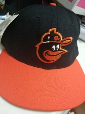 Vtg Baltimore Orioles Fitted Roman Pro Model Hat Cap MLB 6 7/8 80s Wool USA - Image 1 of 4