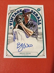 2023 BRYAN WOO ONYX AUTOGRAPHED AUTO ROOKIE CARD RC #VA-BW MARINERS /400 - Picture 1 of 2