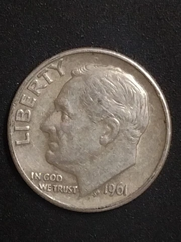 1961 D Roosevelt Dime #1 Cover