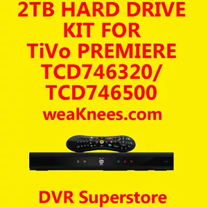 2TB TIVO HARD DRIVE UPGRADE/REPAIR KIT FOR TCD746500 SERIES4 PREMIERE - 6 MO WAR - Picture 1 of 1