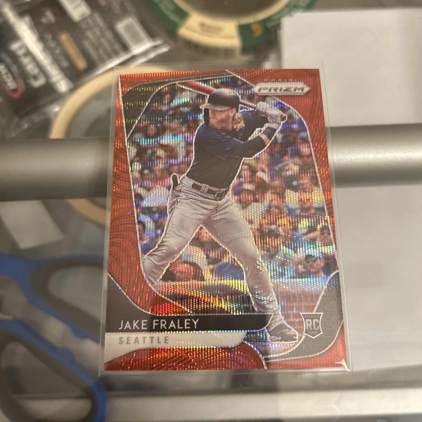 2020 Prizm Jake Fraley Red Wave Rookie /99! Mariners/Reds!