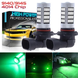 2X GLOFE 9145 9140 H10 LED luz antiniebla lámpara de conducción DRL verde brillante bombillas automáticas - Imagen 1 de 10