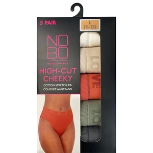 No Boundaries Women's 5-Pair Bikini Cotton Stretch Underwear Size L (11-13) - Picture 1 of 2