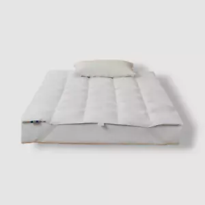 Serta White Perfect Sleeper Goose Feather & Down Fiber Featherbed, Full Size - Picture 1 of 5