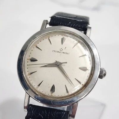 Reloj Vintage Eterna Matic Cal 1429U Automático Hombre Acero Inoxidable 35mm  Foto 1 de 4