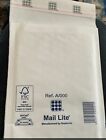 5 x Mail Lite self sealing white padded envelopes size D/000 15x12.5cm