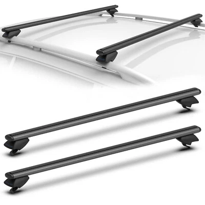 TOOENJOY 47" Aluminum Universal Car Roof Rack Cross Bar Luggage Carrier-Standard - Image 1 of 4