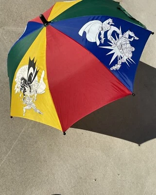 De colección 1997 Raro DC Comics Raro Batman Paraguas Infantil con Mango de Figura Foto 1 de 4