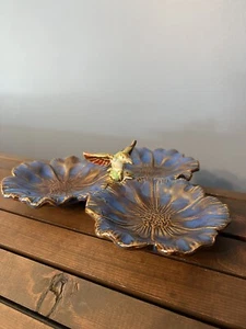 Vintage Kolibri geformt 3-teilig Relish geteilt Servierschale skurriles Dekor - Bild 1 von 6