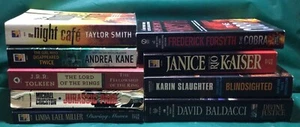 Paperback Book Lot of 9 Fictional Novels - Picture 1 of 6