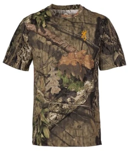 Browning Wasatch-CB Camo Short Sleeve T-Shirt Mossy Oak CHOOSE YOUR SIZE & CAMO - Picture 1 of 4