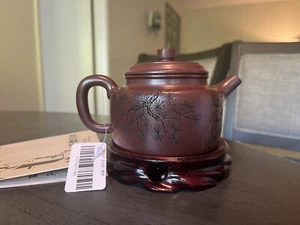 Chinese purple clay tea pot new, Dragon Blood Sand, Dezhong Pot,,徐门徐伟伟作品300cc - Picture 1 of 9