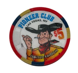 Pioneer Club $5 Casino Chip Edición Limitada Las Vegas Hoover Presa Completa 1936 - Imagen 1 de 4