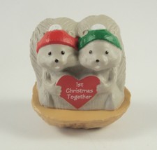 Merry Miniature, 1992, Squirrels, 1st Christmas Together, w/gold sticker
