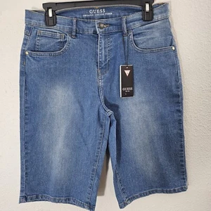 girls blue guess short jean - Picture 1 of 7