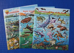 Naciones Unidas - Juego de sábanas Año Internacional del Océano 1998 - Imagen 1 de 4