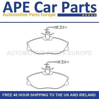 Peugeot 306 2.0 GTi-6 1993-2000 607 2.2 HDi 00-06 Front Brakeworld Brake Pads - Image 1 of 4