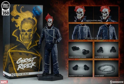 FIGURA MARVEL GHOST RIDER CLÁSICA VARIANTE ESCALA 1/6 ESPECTÁCULO LATERAL 1003852 NUEVA EN CAJA Foto 1 de 4