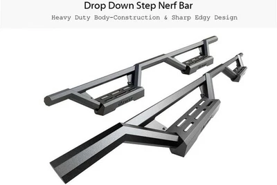 For Chevy Silverado 2500 HD Classic 07 Nerf Bars M3 Series Drop Down Cab Length Foto 1 de 4