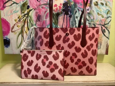 Bolso de Mano Kate Spade NUEVA YORK Rosa/Multi Molly Leopardo Foto 1 de 4