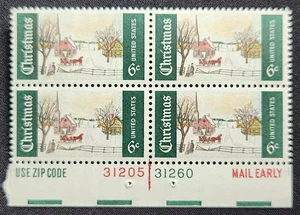 US Scott 1384 - Christmas - MNH - 1969 Issue - Block of 4 - Picture 1 of 1