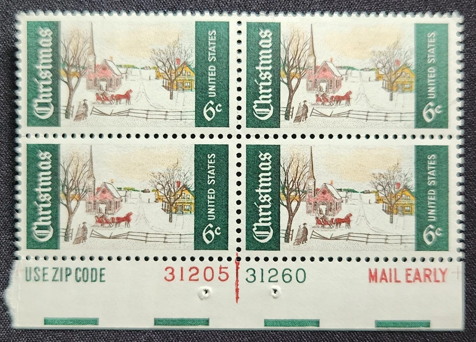 US Scott 1384 - Christmas - MNH - 1969 Issue - Block of 4 - Image 1 of 1