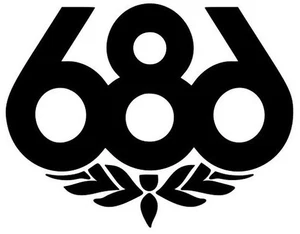 686 Snowboard weiß Vinyl Aufkleber Ski Outdoor gestanzter Abziehbild 11"x9" Farbe auswählen - Bild 1 von 2