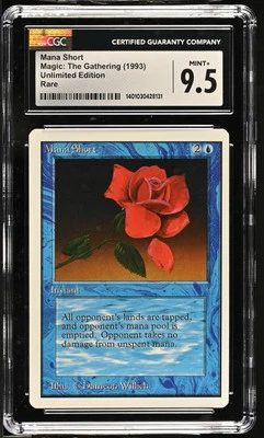MANA SHORT Unlimited Rare CGC 9.5 Vintage MTG [Nostalgium] - Image 1 of 2