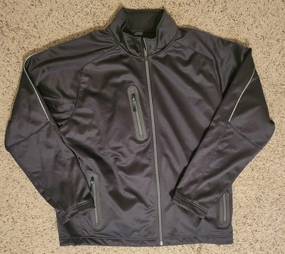 Chaqueta Zero Restriction Cremallera Completa Para Hombre Serie XL Tour Forrada Negra Térmica Golf Foto 1 de 4