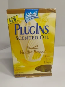 Vtg Glade Plugins Scented Oil Air Freshener Vanilla Breeze Warmer  - Picture 1 of 6