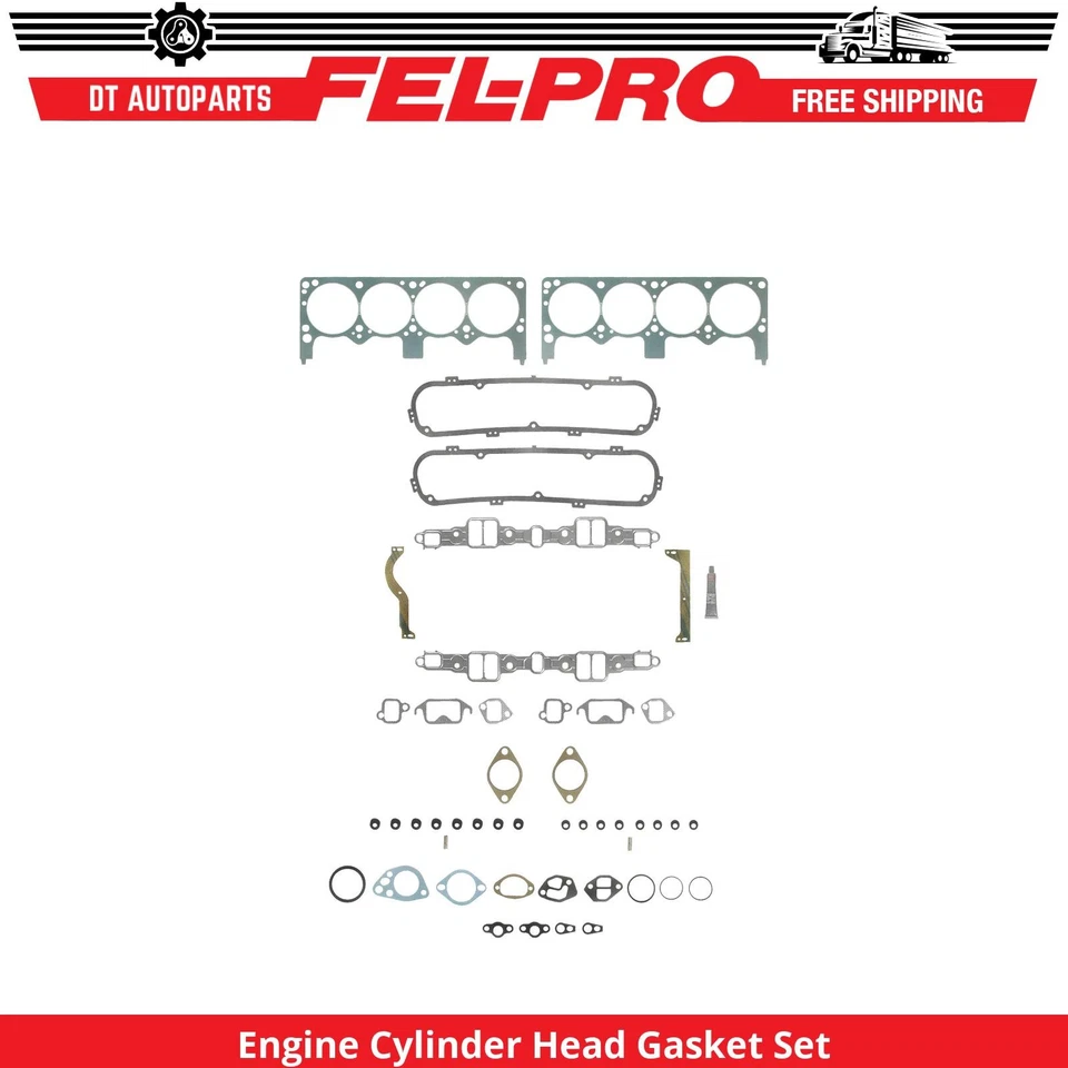 Juego de juntas de culata de motor V8 Fel-Pro para 1968-1974 Plymouth Fury I 5,2 L Foto 1 de 1