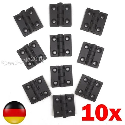 10x Kunststoff Scharnier Anschraubscharnier Türband Beschlag Scharniere 50x50 mm - Bild 1 von 4