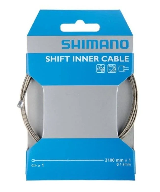 Велосипедный переключатель передач внутренний переключатель передач Shimano из нержавеющей стали SUS 2100 мм 1,2 мм - Изображение 1 из 3