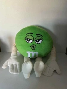 Green M&M Plush 15” Soft Stuffed Doll M & M Authentic Rare - Picture 1 of 3