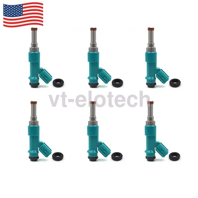6PCS Denso Fuel Injectors for 2012 2013 2014 2015 2016 Toyota Sienna 3.5L V6 Foto 1 de 4