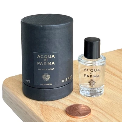 Acqua Di Parma Luce Di Rosa Eau de Parfum Unisex Colonia Perfume Mini 0.16 OZ Foto 1 de 2