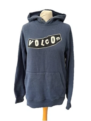 Volcom Blue Hooded Jumper Size M Long Sleeve Pullover Mens  - Image 1 of 4