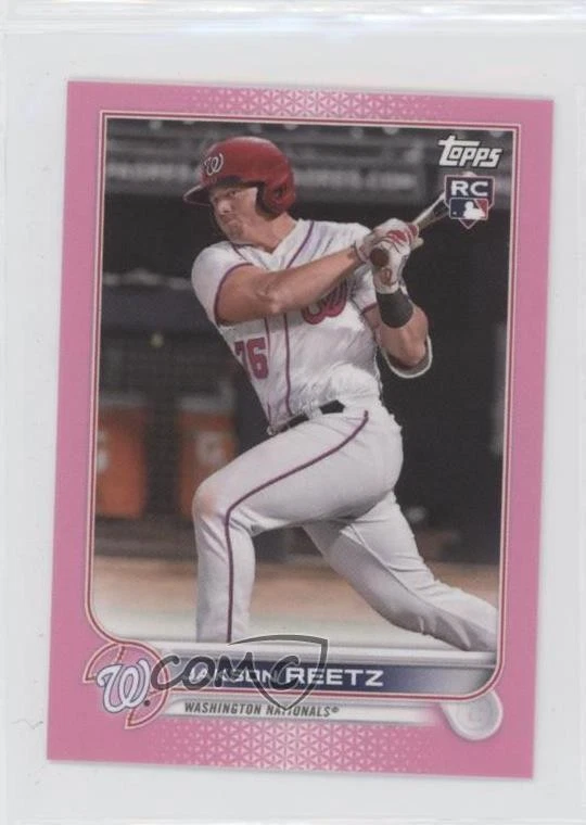 2022 Topps Mini Pink /25 Jakson Reetz #61 Rookie RC - Image 1 of 2