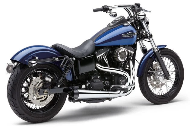 Cobra El Diablo 2-into-1 Full Exhaust System Chrome #6476 Harley Davidson Dyna Foto 1 de 1